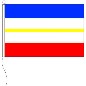 Mobile Preview: Flagge Mecklenburg-Vorpommern ohne Wappen 120 x 200 cm Marinflag M/I