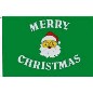 Preview: Flagge Weihnachtsmann Kopf + Merry Christmas 90 x 150 cm