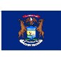 Preview: Flagge Michigan (USA) 90 x 150 cm