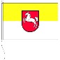 Preview: Flagge Niedersachsen gelb/weiß 100 x 150 cm Marinflag M/I