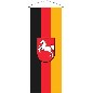 Preview: Bannerfahne Niedersachsen 120 x 300 cm Marinflag