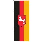 Preview: Auslegerfahne Niedersachsen 120 x 300 cm Marinflag