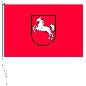 Preview: Flagge Niedersachsen rot 20 x 30 cm