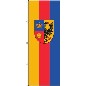 Preview: Flagge Nordfriesland mit Wappen 300 x 120 cm