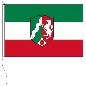Preview: Flagge Nordrhein-Westfalen mit Wappen 80 x 120 cm