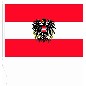 Preview: Flagge Österreich mit Wappen 120 x 200 cm