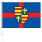 Preview: Flagge Oldenburg Land mit Landeswappen 60 x 90 cm