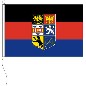 Preview: Flagge Ostfriesland mit Wappen 150 x 225 cm