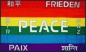 Preview: Flagge Friedensflagge: Frieden, Peace, etc. 90 x 150 cm