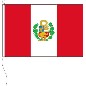 Preview: Flagge Peru mit Wappen 200 x 335 cm