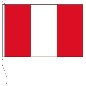 Preview: Flagge Peru ohne Wappen Handelsflagge 80 x 120 cm