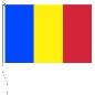 Preview: Flagge Rumänien mit Wappen (inoffiziell) 60 x 90 cm
