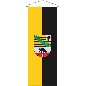 Preview: Bannerfahne Sachsen-Anhalt mit Wappen 120 x 300 cm Marinflag
