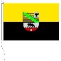 Preview: Flagge Sachsen-Anhalt mit Wappen 200 x 120 cm Marinflag M/I