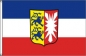 Preview: Flagge Schleswig-Holstein mit Wappen 90 x 150 cm