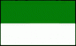 Preview: Flagge Schützenvereine (grün/weiß gestreift) 90 x 150 cm