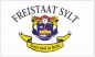 Preview: Flagge Sylt Freistaat traditionell 100 x 150 cm