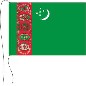 Preview: Tischflagge Turkmenistan 15 x 25 cm