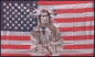 Preview: Flagge USA mit Indianer 90 x 150 cm