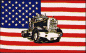 Preview: Flagge USA mit LKW 90 x 150 cm