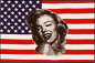 Preview: Flagge USA mit Marylin Monroe 90 x 150 cm