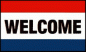 Preview: Flagge Welcome 90 x 150 cm