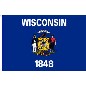 Preview: Flagge Wisconsin (USA) 90 x 150 cm
