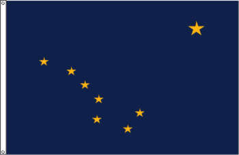 Flagge Alaska 90 x 150 cm
