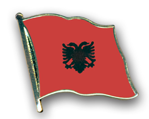 Anstecknadel Albanien (VE 5 Stück) 2,0 cm