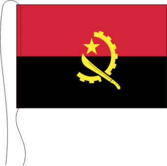 Tischflagge Angola 15 x 25 cm