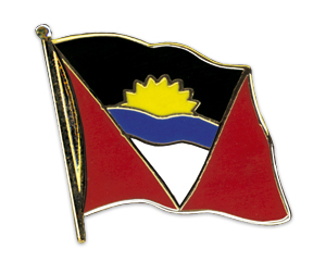 Anstecknadel Antigua + Barbuda (VE 5 Stück) 2,0 cm