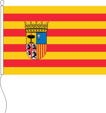 Flagge Aragonien 60 x 90 cm