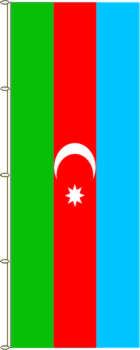 Flagge Aserbaidschan 300 x 120 cm