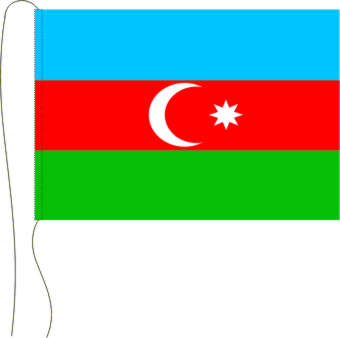 Tischflagge Aserbaidschan 15 x 25 cm