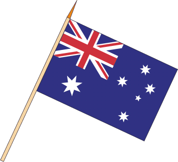 Stockflagge Australien ( VE 10 Stück ) 45 x 30 cm