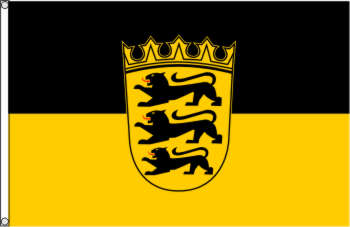 Flagge Baden-Württemberg mit Wappen 150 x 90 cm