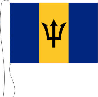 Tischflagge Barbados 15 x 25 cm