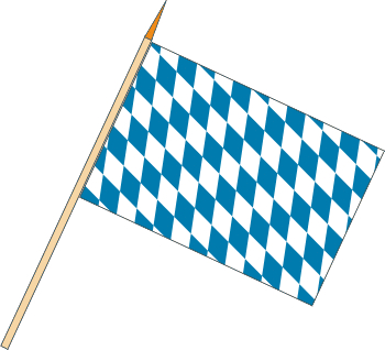 Fahne Flagge aus aller Welt  Bayern 30 x 45 cm ohne Stock 