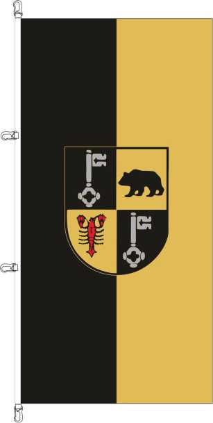 Fahne Bernkastel-Kues mit Wappen 200 x 80 cm Qualität Marinflag