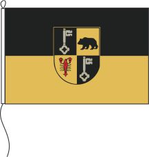 Fahne Bernkastel-Kues mit Wappen   60 x 90 cm Qualität Marinflag