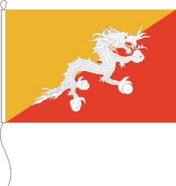 Flagge Bhutan 80 x 120 cm