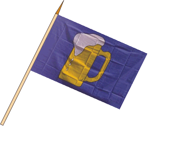 Stockflagge Bierglas Stockflagge (1 Stück) 30 x 45 cm