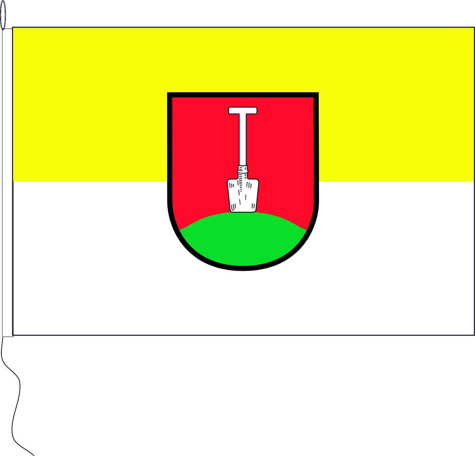 Flagge Borstel (Jork) 30 x 45 cm