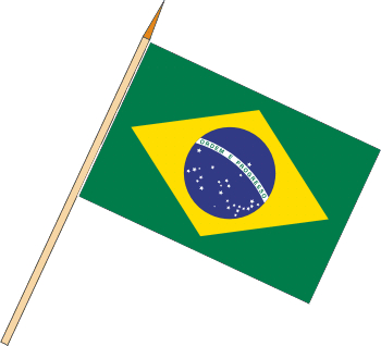 Tischflagge Brasilien (VE 10 Stück) 30 x 45 cm