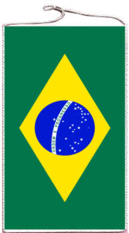 Tischbanner Brasilien 15 x 25 cm