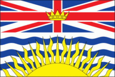 Flagge British Columbia 90 x 150 cm
