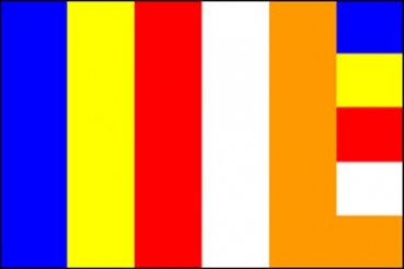 Flagge Buddhistische Flagge 150 x 90 cm