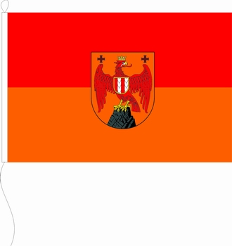 Flagge Burgenland orange - Restposten 100 x 150 cm