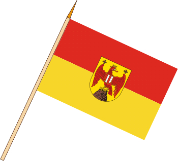Stockflagge Burgenland (VE 10 Stück) 45 x 30 cm