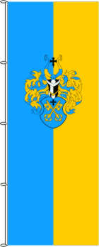 Fahne Buxtehude mit Wappen 200 x 80 cm Qualität Marinflag